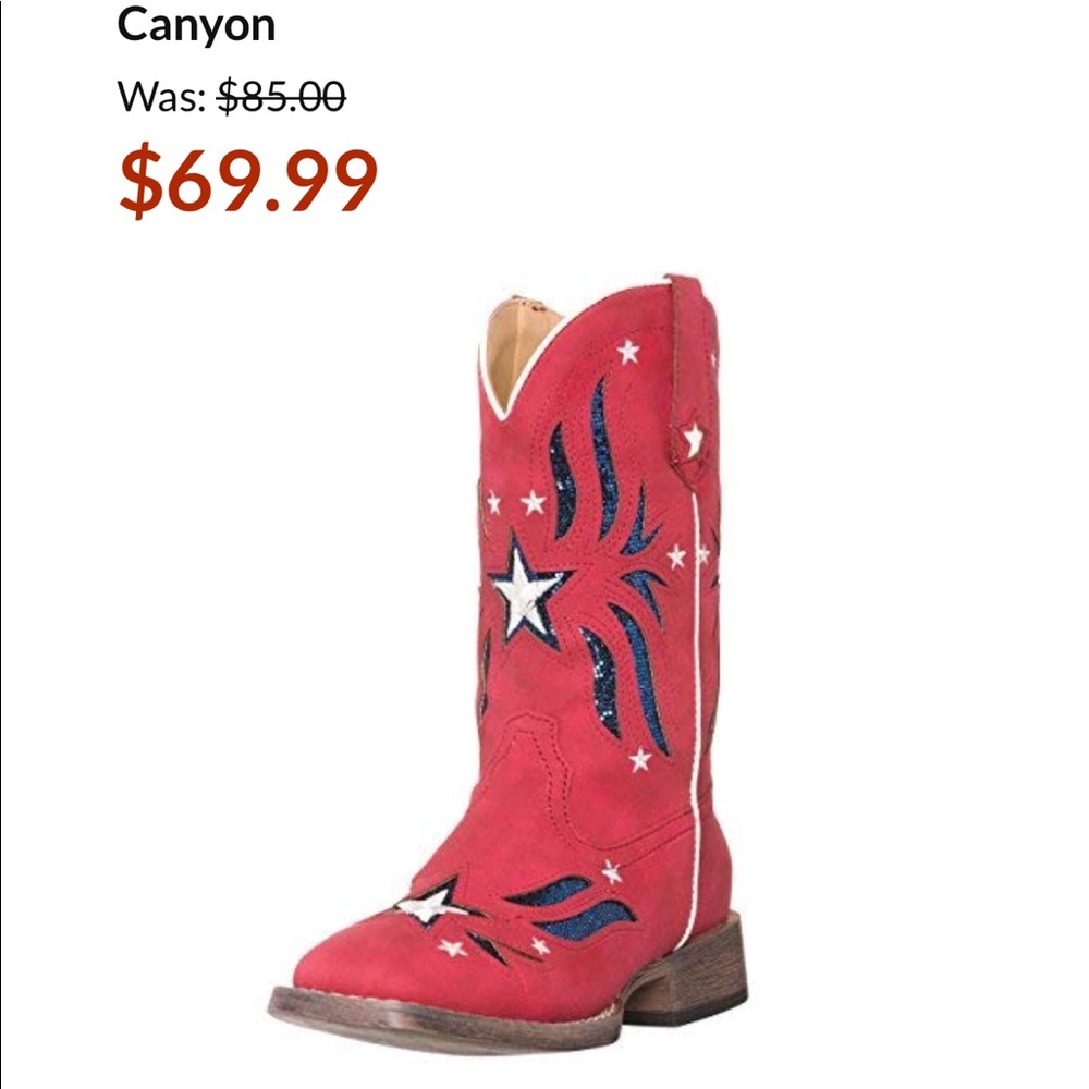 New Silver Canion Boots size 10 kids!